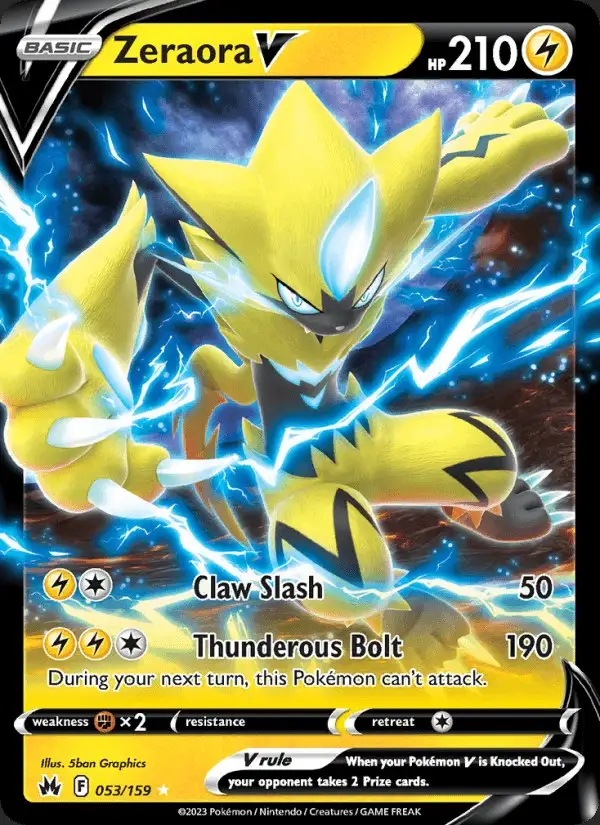 Zeraora V #053 Crown Zenith PSA 10