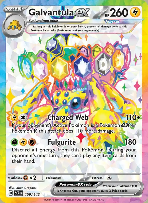 Galvantula ex #159 Stellar Crown PSA 10