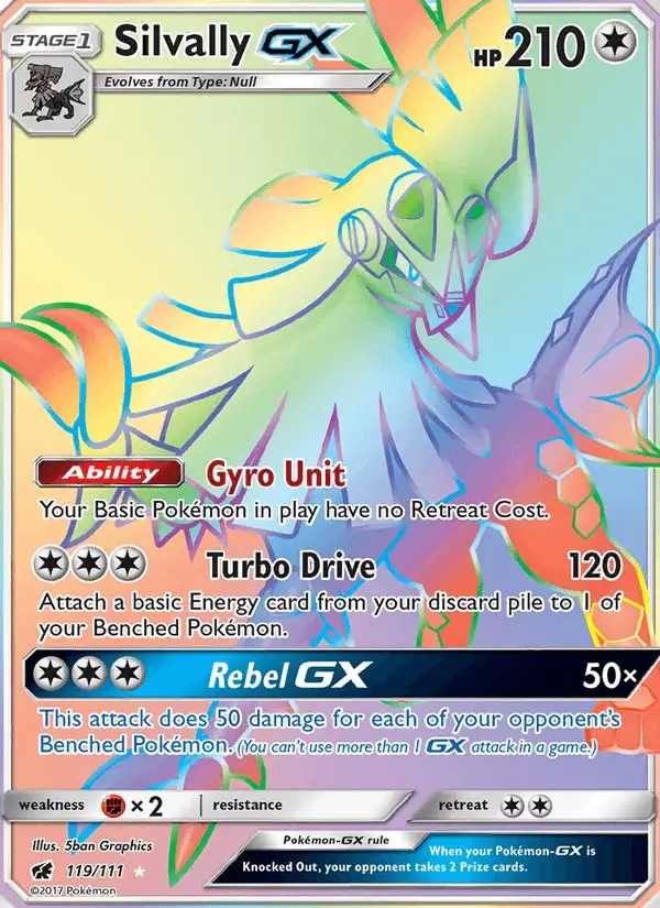 Silvally GX #119 Crimson Invasion PSA 10