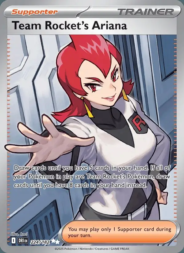 Team Rocket's Ariana #224 Destined Rivals PSA 10