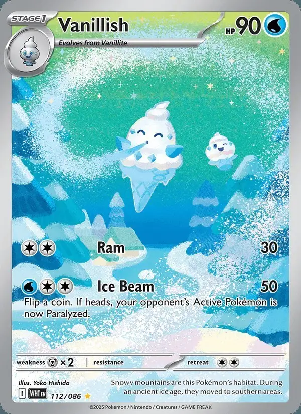 Vanillish #112 White Flare PSA 10