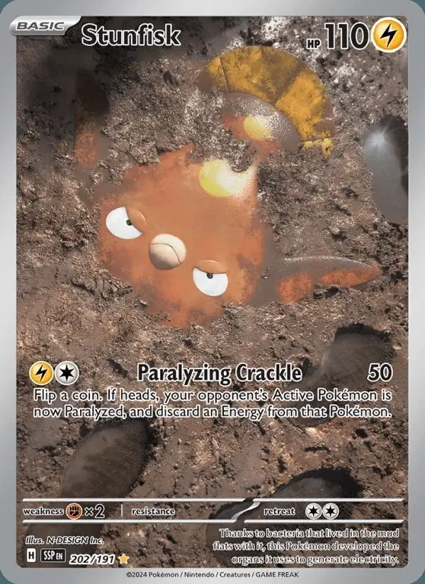 Stunfisk #202 Surging Sparks PSA 10