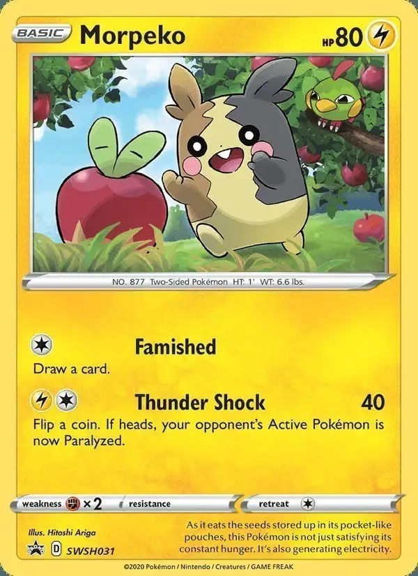 Morpeko #SWSH031 SWSH Black Star Promos PSA 10