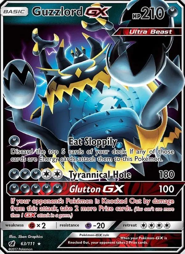 Guzzlord GX #63 Crimson Invasion PSA 10