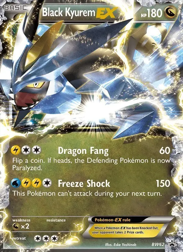 Black Kyurem-EX #BW62 BW Black Star Promos PSA 10