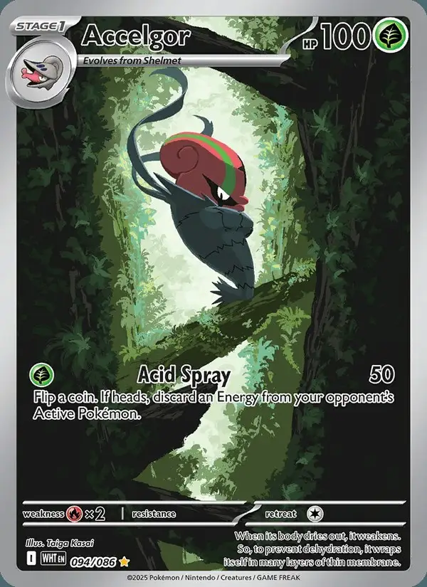 Accelgor #094 White Flare PSA 10