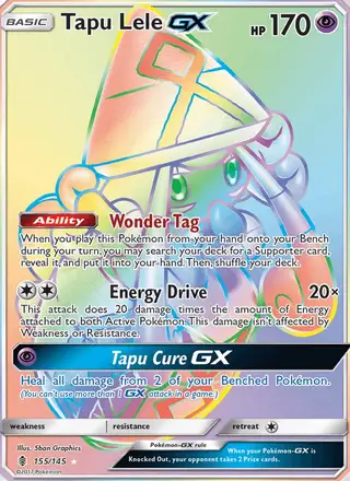 Tapu Lele GX #155 Guardians Rising PSA 10