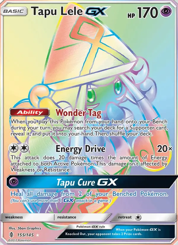 Tapu Lele GX #155 Guardians Rising PSA 10