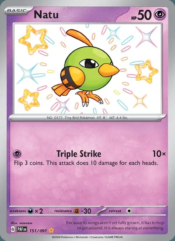 Natu #151 Paldean Fates PSA 10