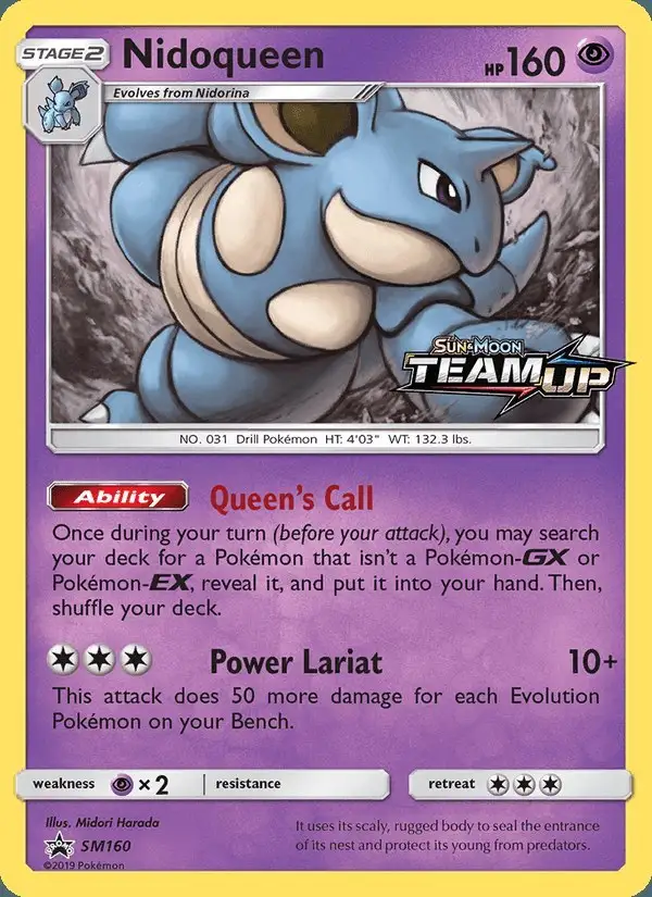 Nidoqueen #SM160 SM Black Star Promos PSA 10