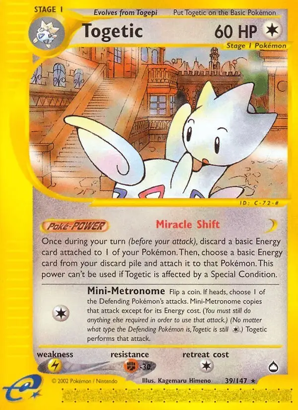 Togetic #39 Aquapolis PSA 10