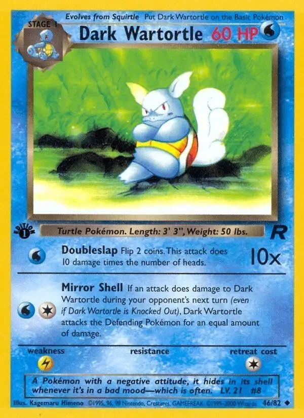 Dark Wartortle #46 Team Rocket PSA 10