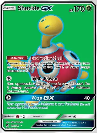 Shuckle GX #195 Lost Thunder PSA 10
