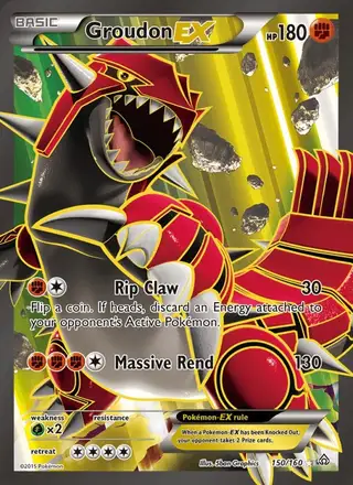 Groudon EX #150 Primal Clash PSA 10