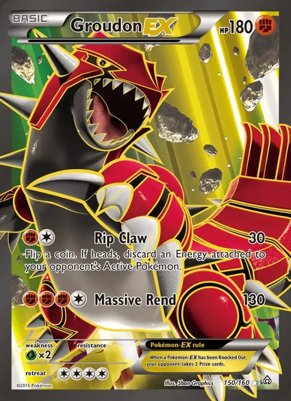 Groudon EX #150 Primal Clash PSA 10