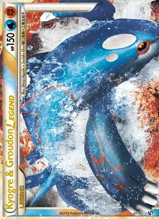 Kyogre & Groudon LEGEND #87 Undaunted PSA 10