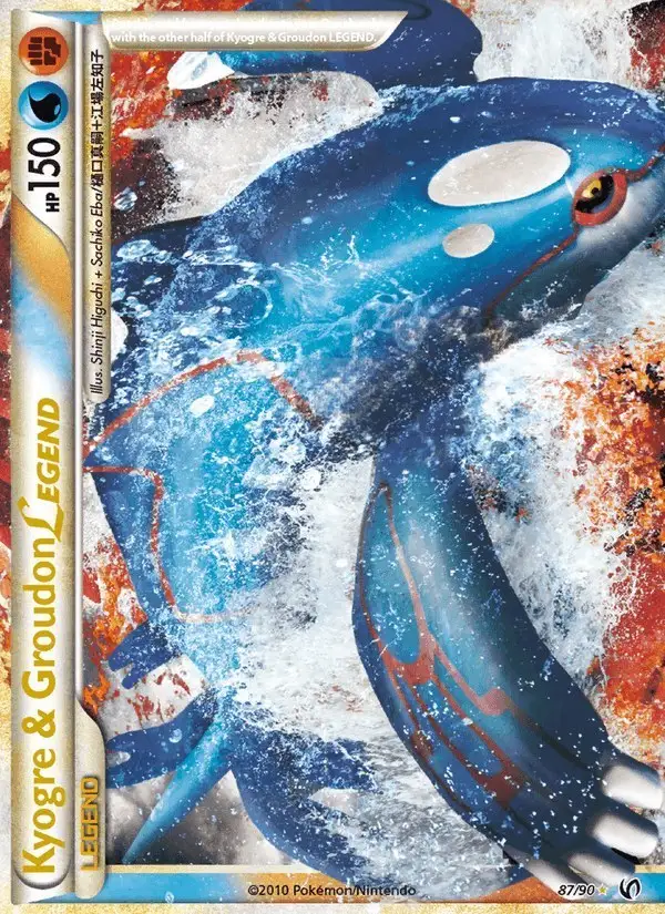Kyogre & Groudon LEGEND #87 Undaunted PSA 10