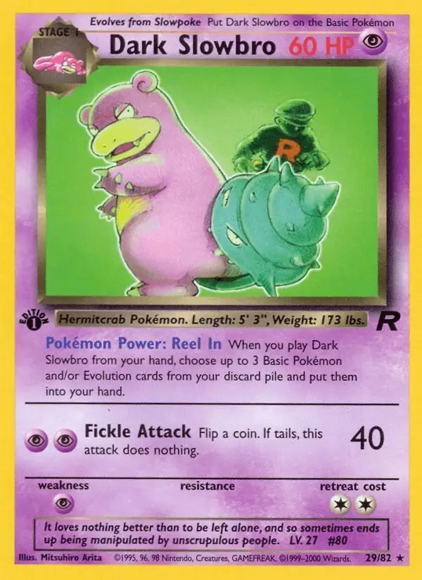 Dark Slowbro #29 Team Rocket PSA 10