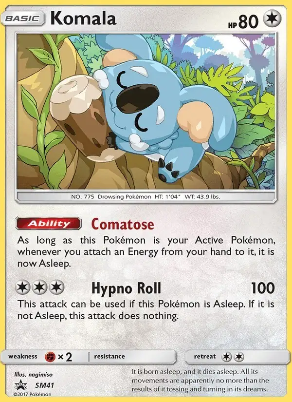 Komala #SM41 SM Black Star Promos PSA 10