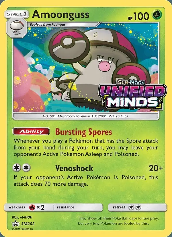 Amoonguss #SM202 SM Black Star Promos PSA 10