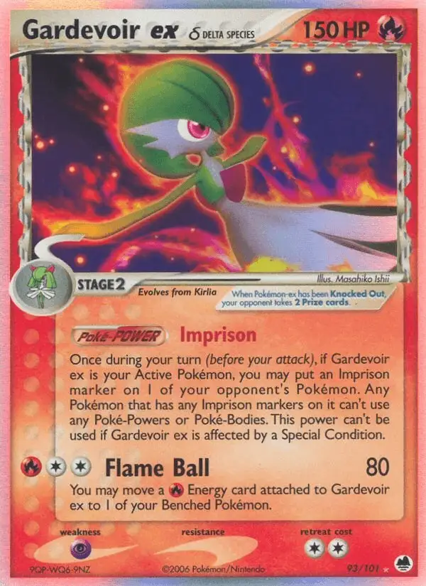 Gardevoir ex δ #93 Dragon Frontiers PSA 10