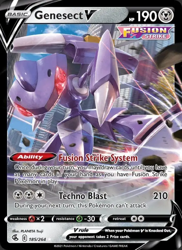 Genesect V #185 Fusion Strike PSA 10