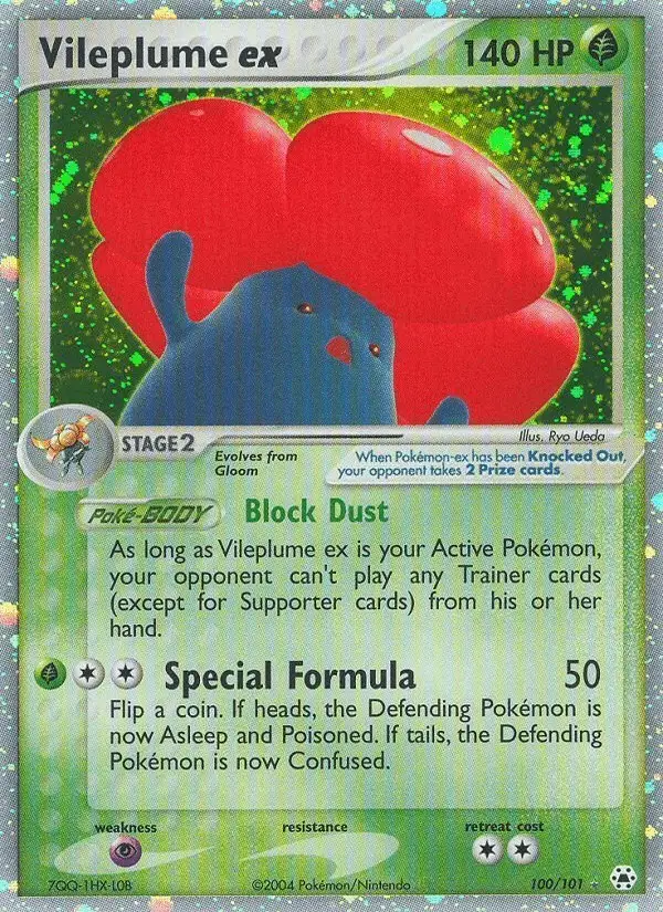 Vileplume ex #100 Hidden Legends PSA 10