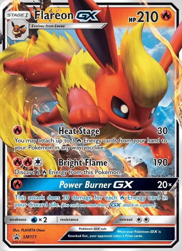 Flareon GX #SM171 SM Black Star Promos PSA 10