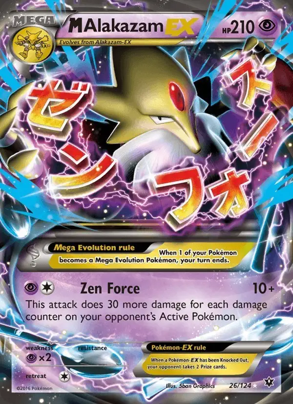 M Alakazam EX #26 Fates Collide PSA 10