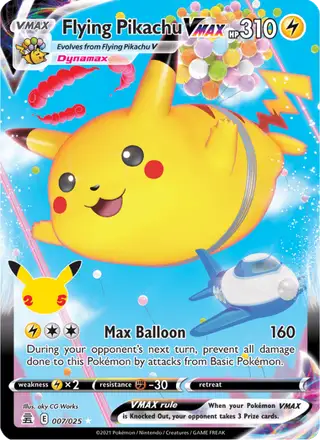 Flying Pikachu VMAX (Full Art) #007 Celebrations PSA 10