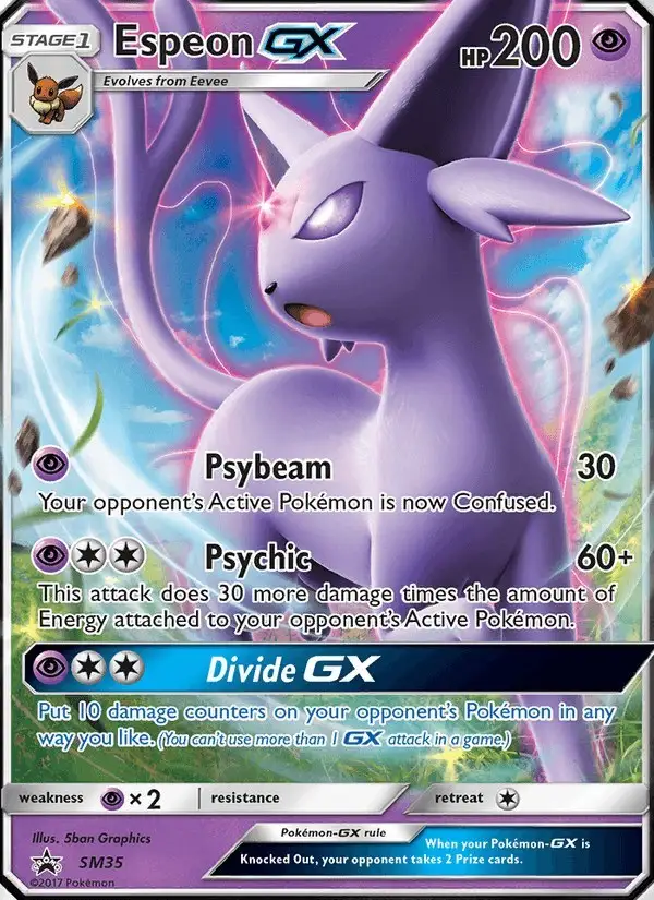 Espeon GX #SM35 SM Black Star Promos PSA 10