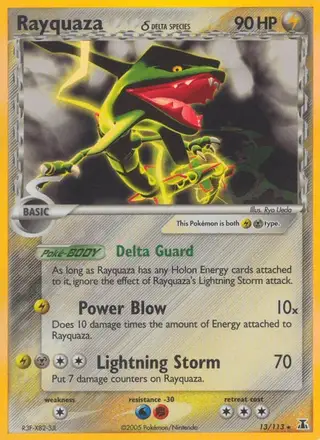 Rayquaza δ #13 Delta Species PSA 10