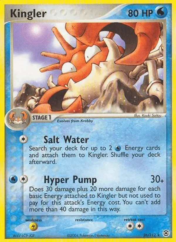 Kingler #26 FireRed & LeafGreen PSA 10