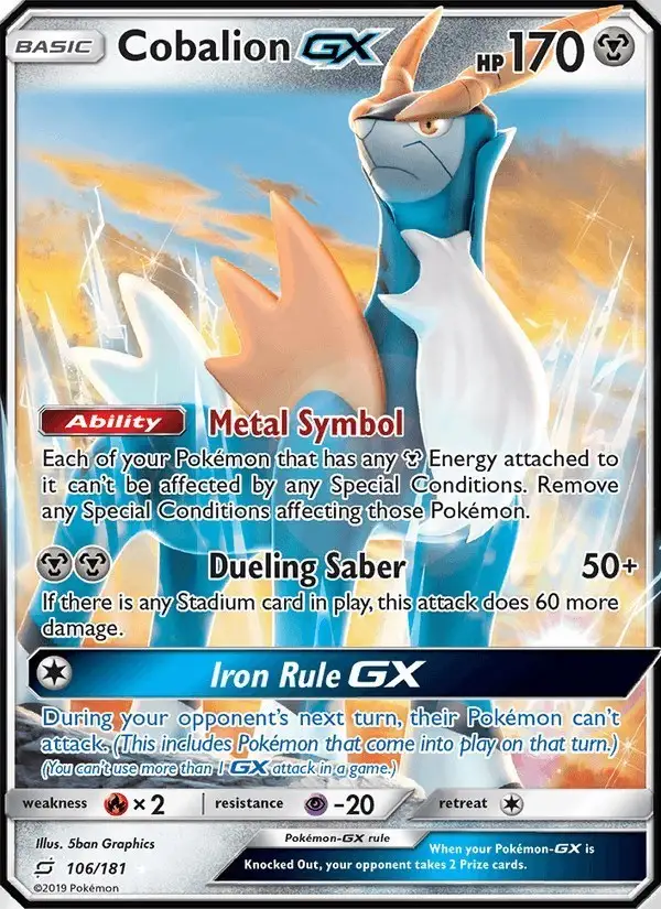 Cobalion GX #106 Team Up PSA 10