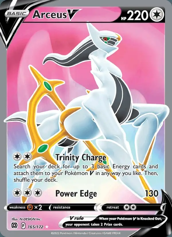 Arceus V #165 Brilliant Stars PSA 10