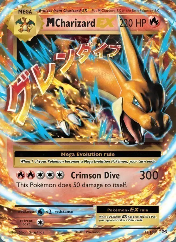 M Charizard EX #13 Evolutions PSA 10