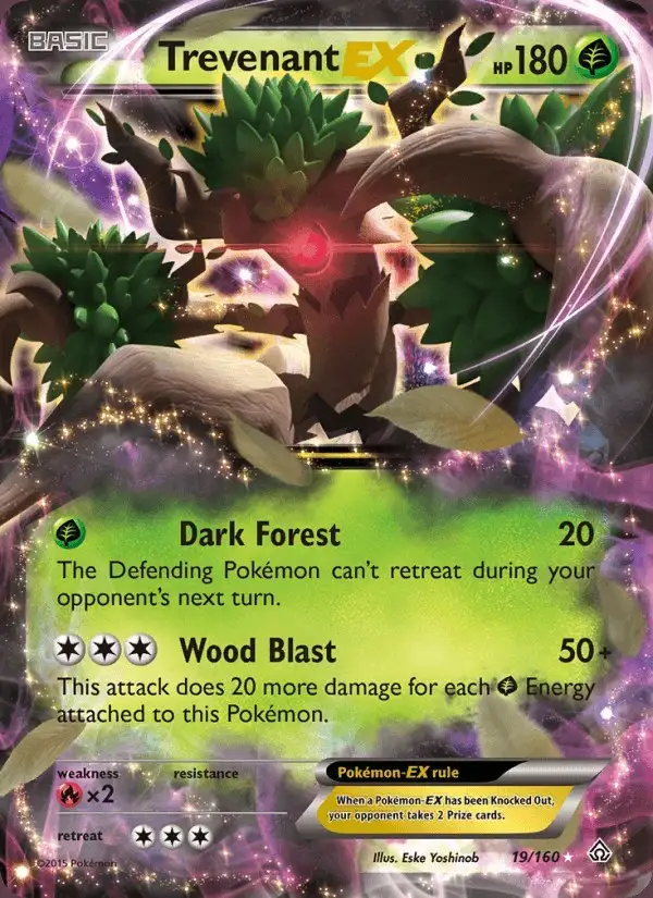 Trevenant EX #19 Primal Clash PSA 10