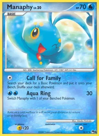 Manaphy #3 POP Series 6 PSA 10