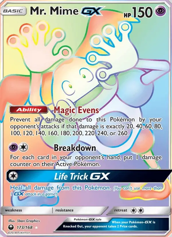 Mr. Mime GX #173 Celestial Storm PSA 10