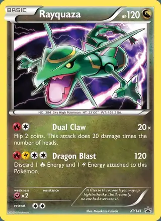 Rayquaza #XY141 XY Black Star Promos PSA 10