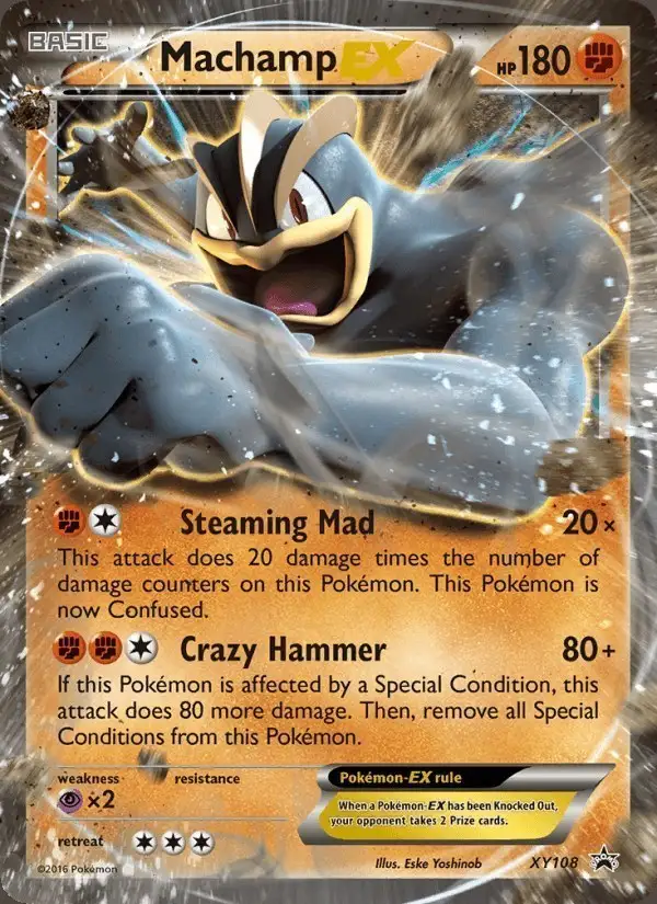 Machamp EX #XY108 XY Black Star Promos PSA 10