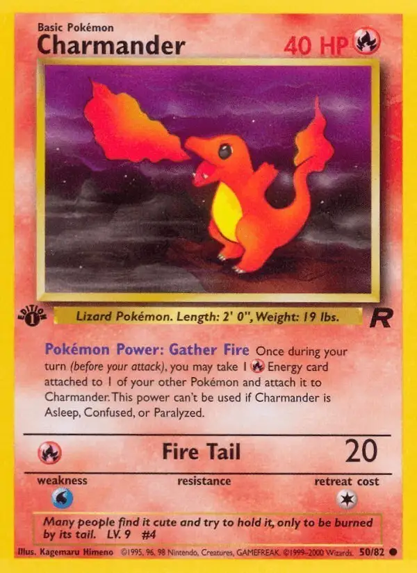 Charmander #50 Team Rocket PSA 10