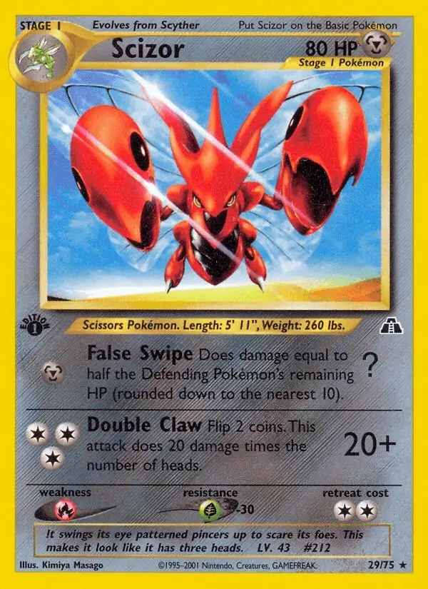 Scizor #29 Neo Discovery PSA 10
