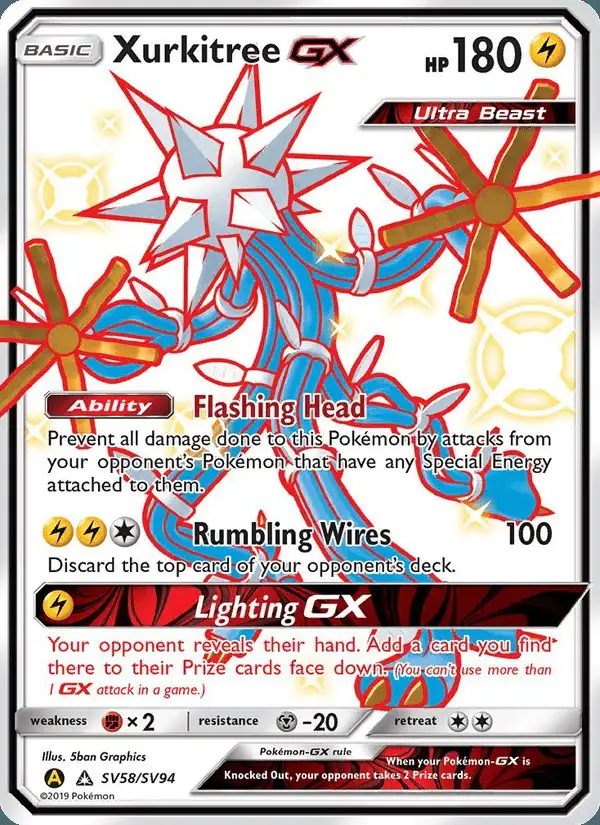 Xurkitree-GX #SV58 Hidden Fates Shiny Vault PSA 10