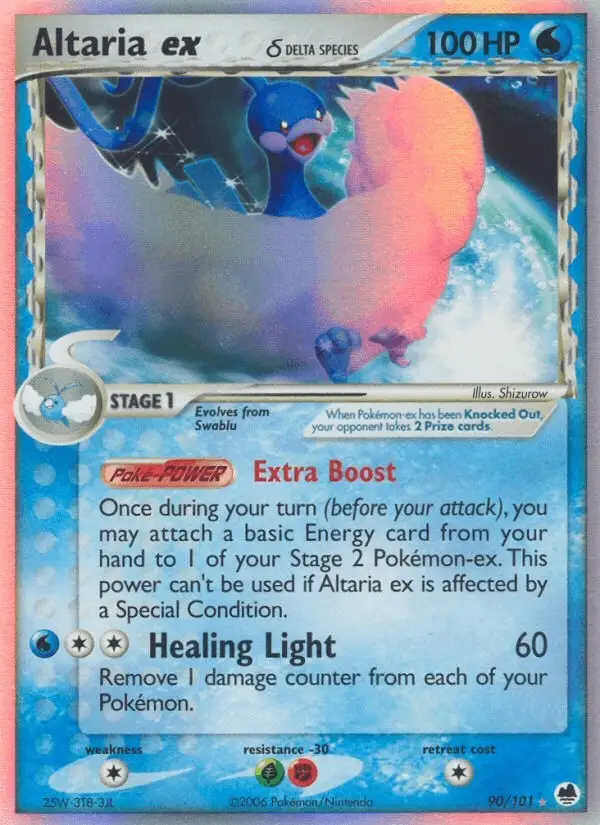 Altaria ex δ #90 Dragon Frontiers PSA 10