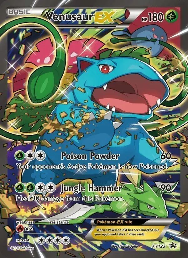 Venusaur EX #XY123 XY Black Star Promos PSA 10