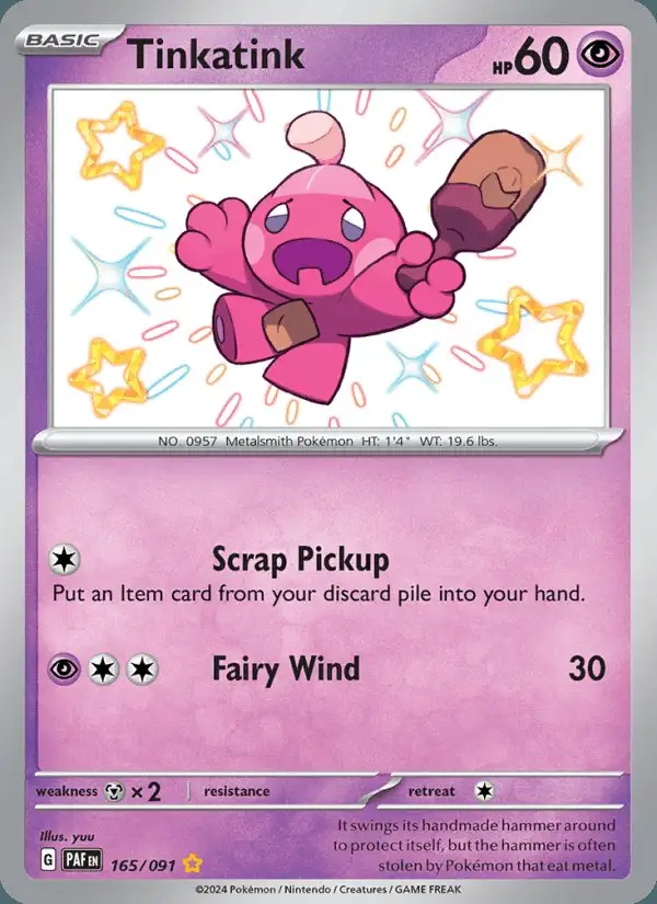 Tinkatink #165 Paldean Fates PSA 10