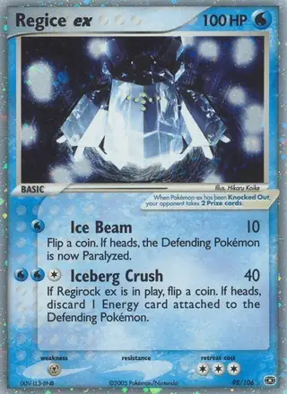 Regice ex #98 Emerald PSA 10