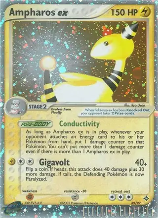 Ampharos ex #89 Dragon PSA 10
