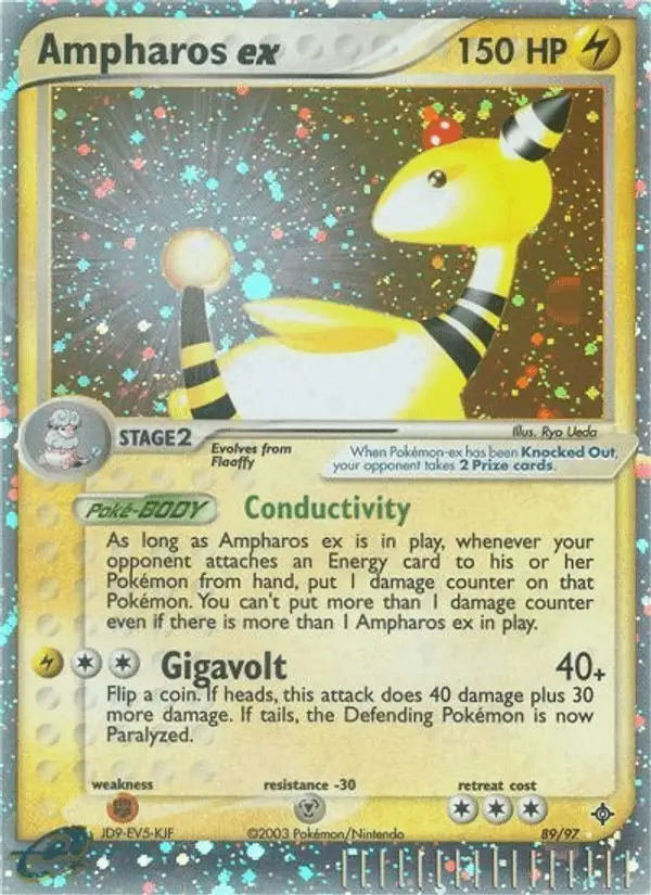 Ampharos ex #89 Dragon PSA 10